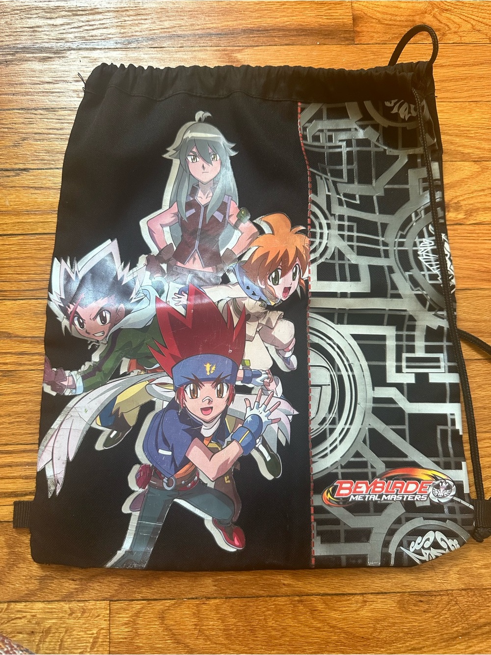 vintage Beyblade Metal Masters drawstring backpack  For Sports/gym